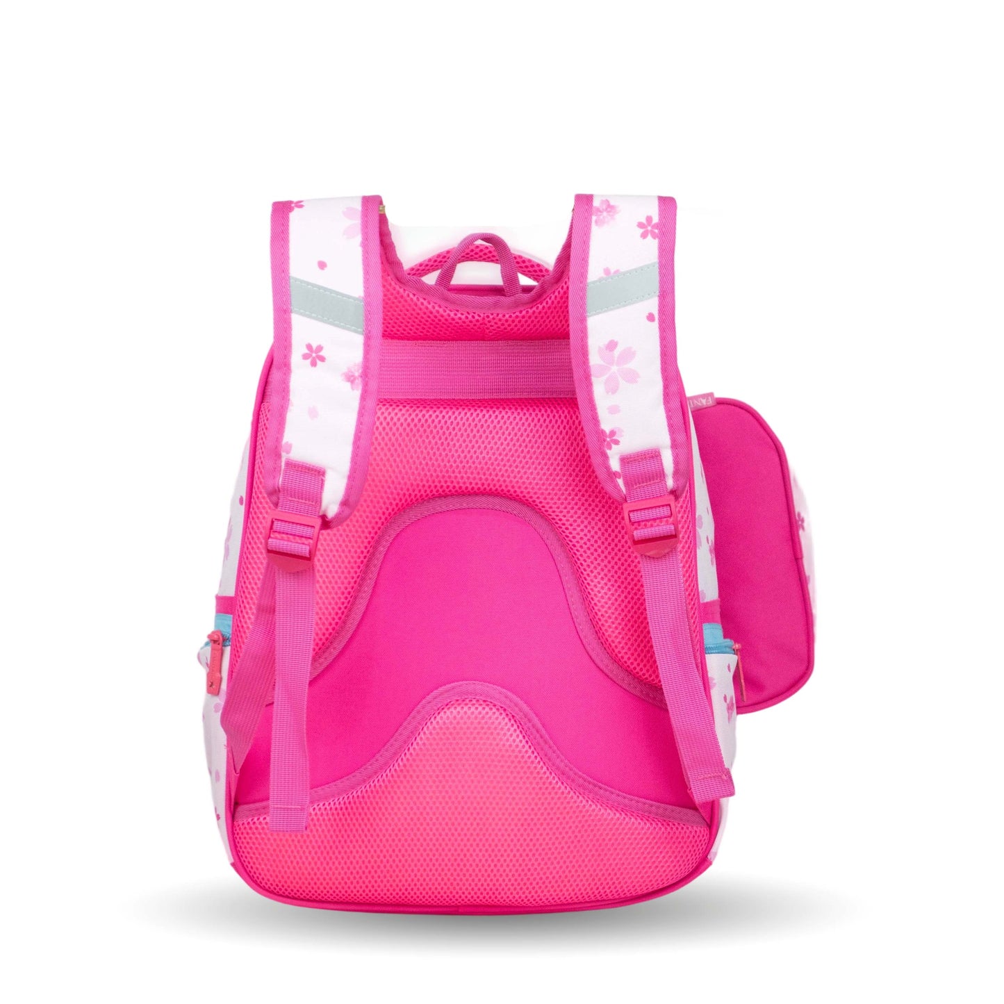 XT080 حقيبة ظهر مدرسية بناتي بنمط عصري، متعددة الجيوب، تصميم رياضي مقاس 16 بوصة