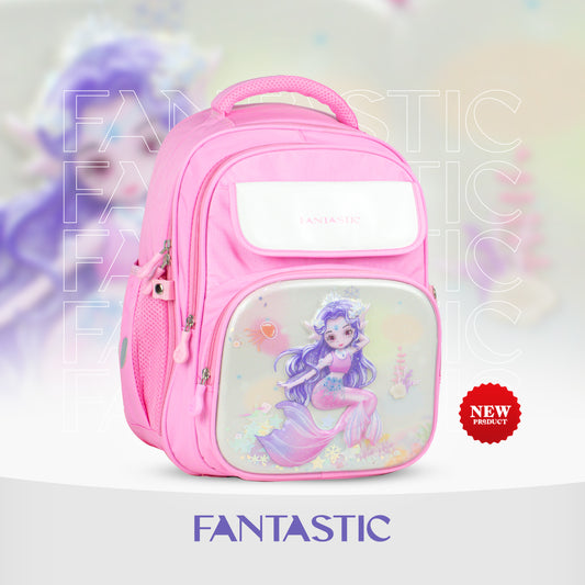 CS 009 حقيبة ظهر فانتاستيك المدرسية، تصاميم متنوعة،متعددة الألوان، مع جيوب متعددة