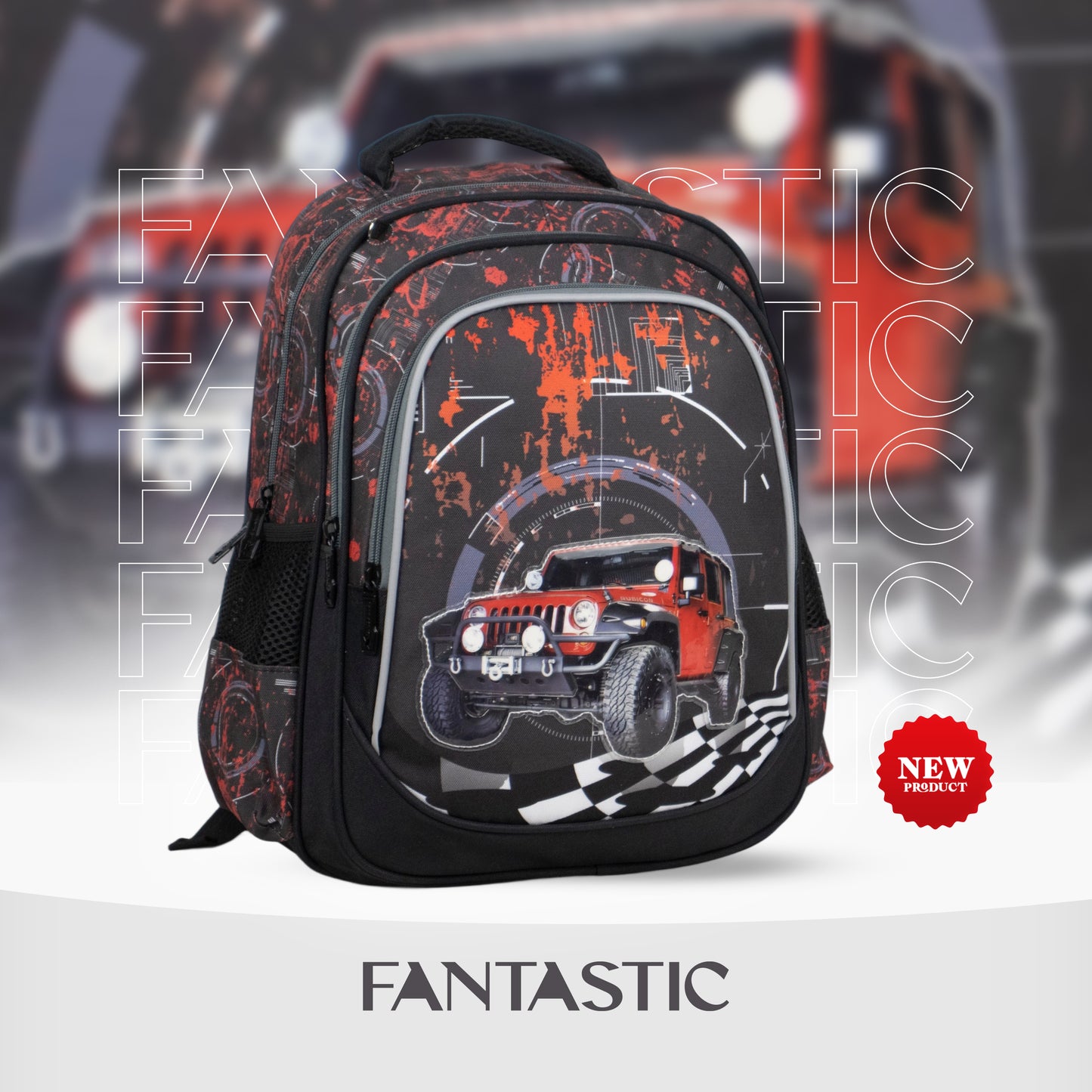 XT081 ياً مع حقيبة الظهر المدرسية فانتاستيك! تتميز هذه الحقيبة بتصميم ساحر يجمع بين حصان البحر واليونيكورن مع لمسات قوس قزح براقة بألوان الأزرق