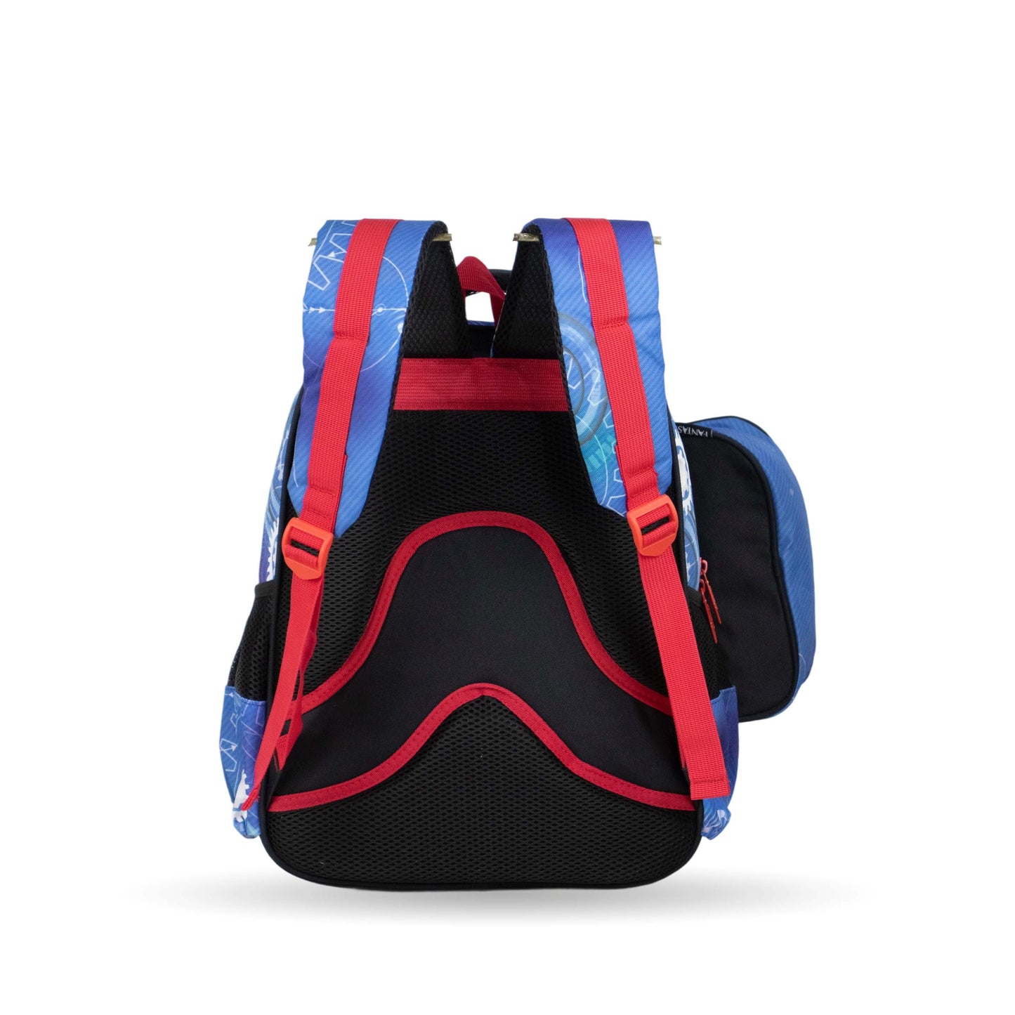 فانتاستيك، طقم حقائب مدرسية ٣ قطع، تصميم دراجة نارية، أزرق وأحمر XT082