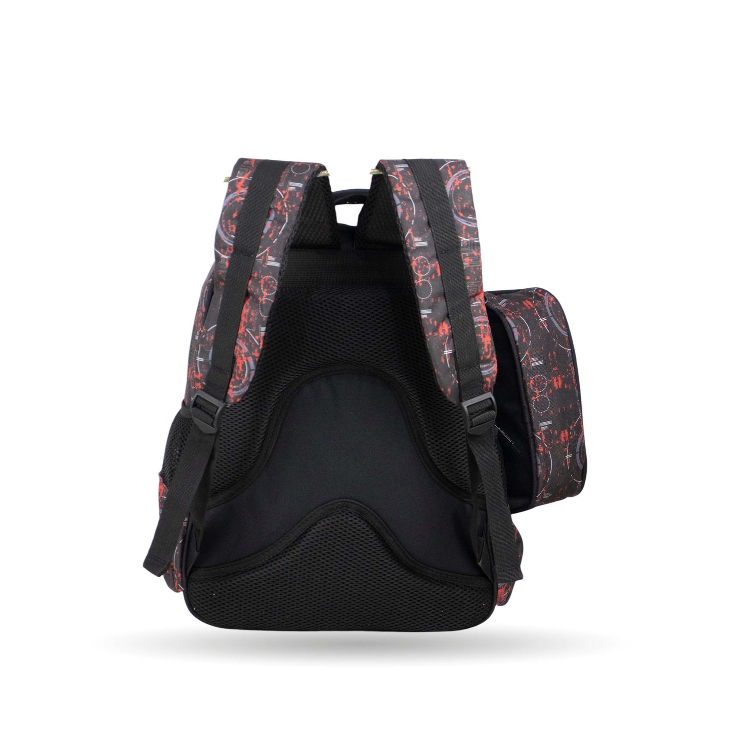 فانتاستيك، طقم حقائب مدرسية، ٣ قطع، تصميم سيارة، نمط أسود وأحمر XT082