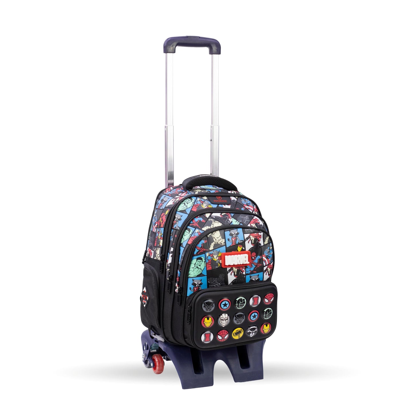 QY003T فانتاستيك حقيبة ظهر مدرسيةمع عجلات، متعددة الجيوب،  مارفل، أميرات، فضاء، مع سحابات متينة