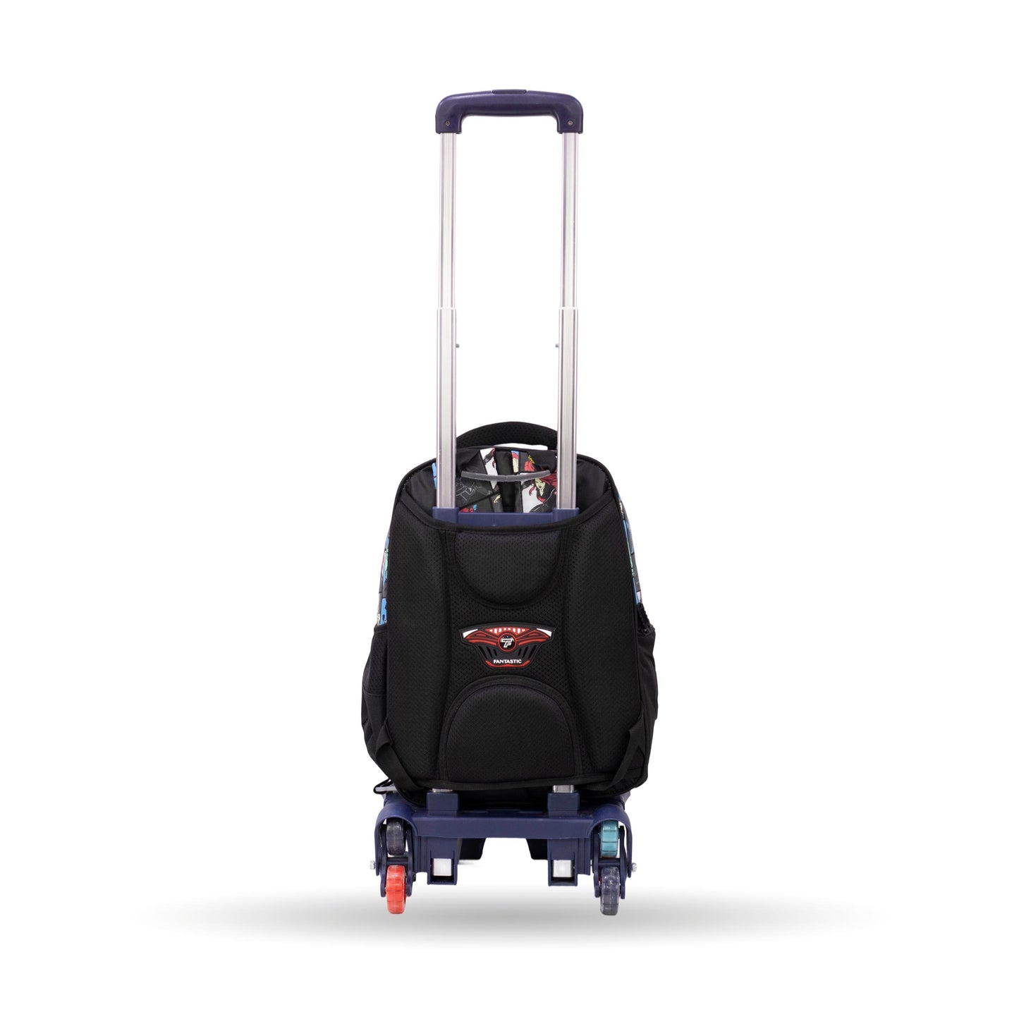 QY003T فانتاستيك حقيبة ظهر مدرسيةمع عجلات، متعددة الجيوب،  مارفل، أميرات، فضاء، مع سحابات متينة