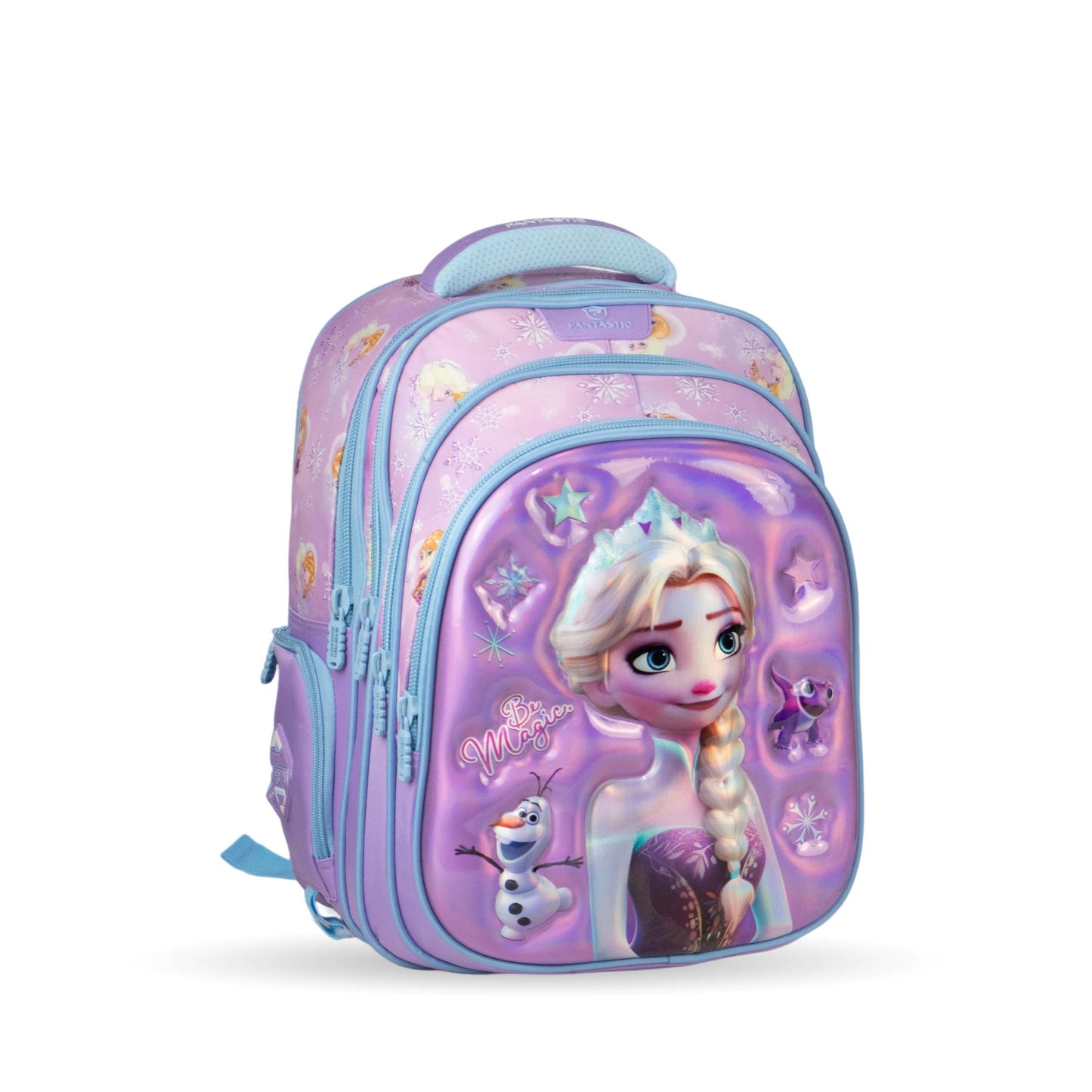 QY 007 حقيبة ظهر مدرسية فانتاستيك المدرسية ، ٤٠ سم، متعددة الجيوب، تصاميم كرتونية ثلاثية الأبعاد، مجموعة متنوعة