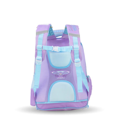 حقيبة مدرسية فانتاستيك فروزن  QY012، بنفسجى وازرق مقاس 17